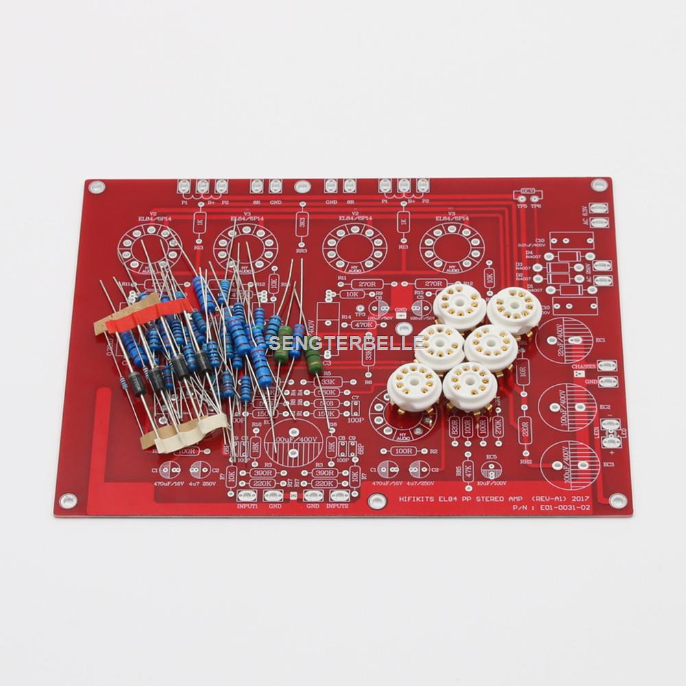 Audio Amplifier Board - HiFi EL84 + ECF80 ستيريو دفع