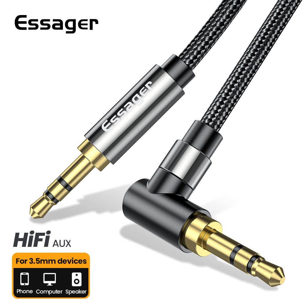 Audio Jumper Wire - Essager Aux تمديد كابل 3.5 مللي