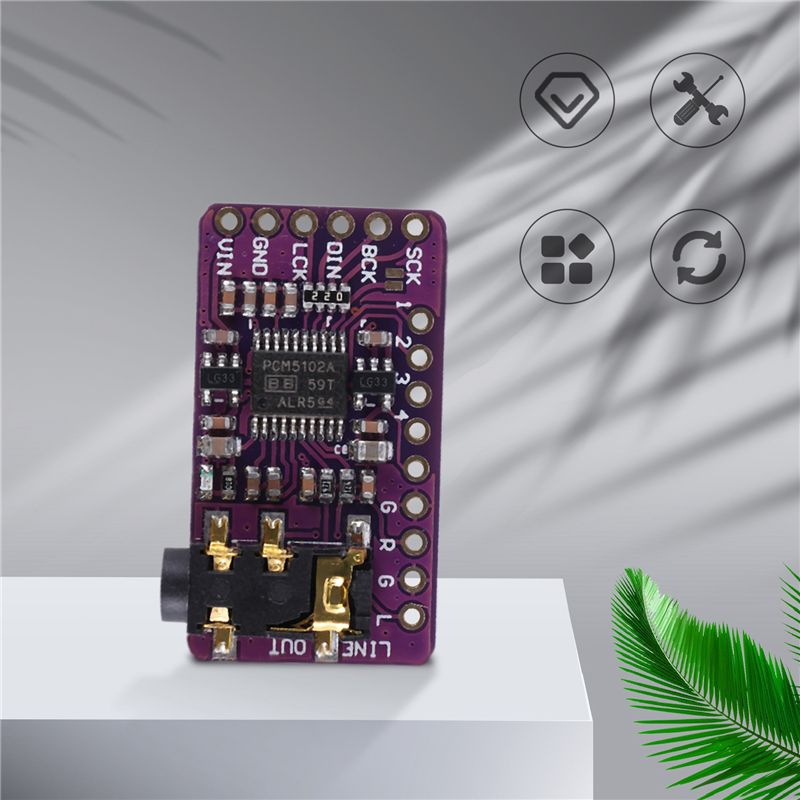 ● وحدة فك ترميز الصوت الرقمي P - مراجعة Pcm5102 وسعره