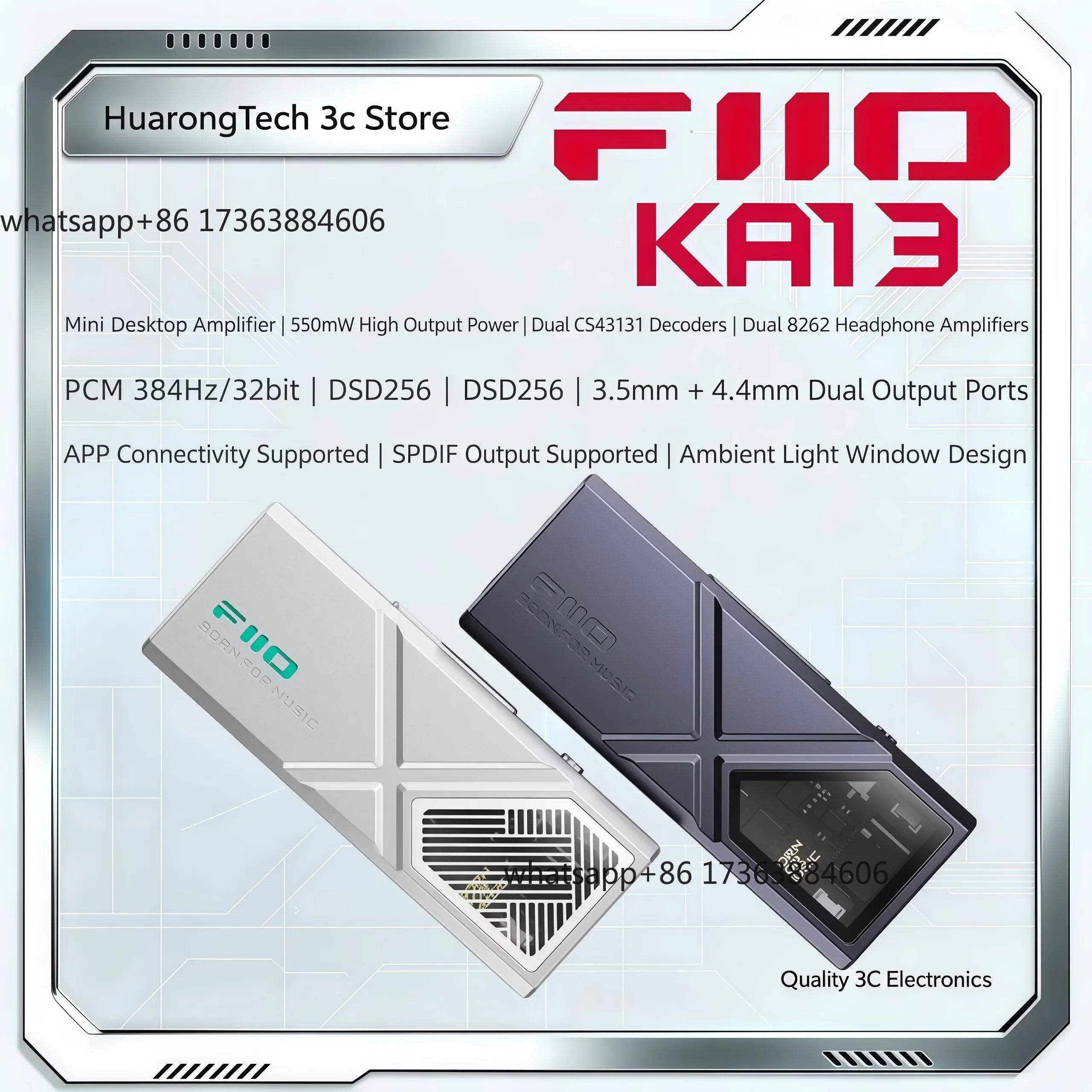 KA13 مضخم صوت سماعات الرأس USB - مراجعة Audio Dac وسعره