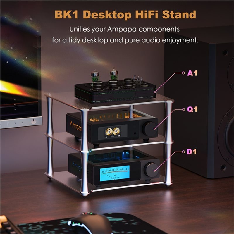 حامل صوتي مكتبي BK1 Hifi من ال - مراجعة Audio Dac وسعره